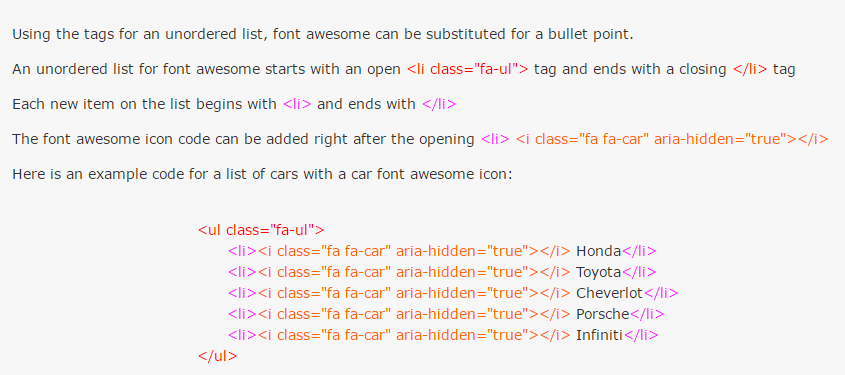 Font Awesome