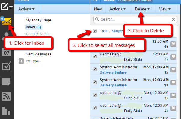 Clearing Space in Your Email Box