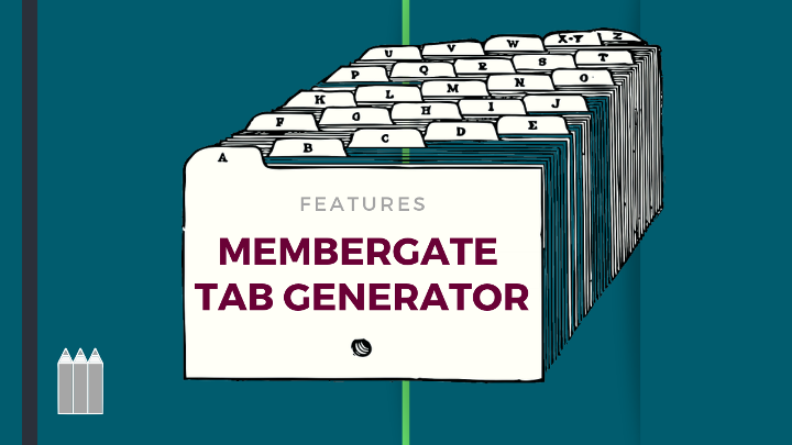 Membergate Tab Generator Membergate Membership Site Software 