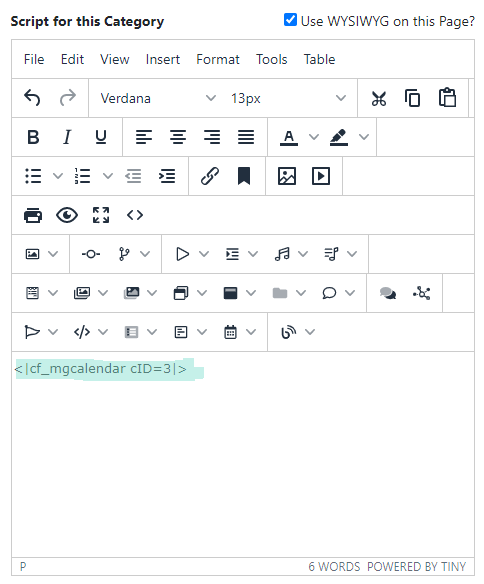 How can I make the calendar inactive?